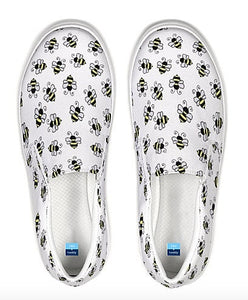 Bumble Bee Slip On Canvas Shoes