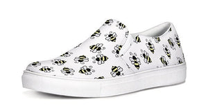 Bumble Bee Slip On Canvas Shoes