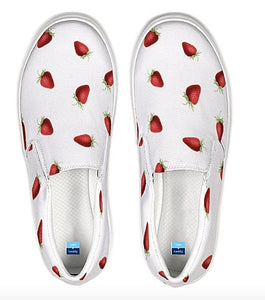 Strawberry Slip On Canvas Shoes