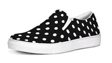 Load image into Gallery viewer, Black and White Polka Dot Slip On Canvas Shoes