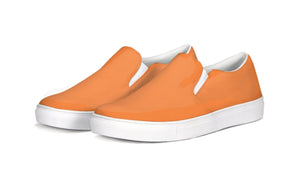 Orange Slip-on Canvas Shoe