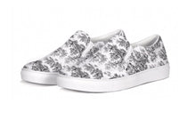 Load image into Gallery viewer, Black Toile Slip On Canvas Shoes