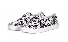 Load image into Gallery viewer, Black and White Chinoiserie Slip On Canvas Shoes