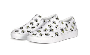 Bumble Bee Slip On Canvas Shoes