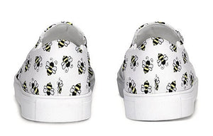 Bumble Bee Slip On Canvas Shoes