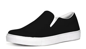 Black Slip On Canvas Shoes