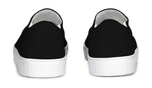 Load image into Gallery viewer, Black Slip On Canvas Shoes