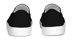 Black Slip On Canvas Shoes