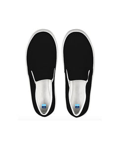 Black Slip On Canvas Shoes