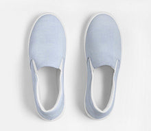 Load image into Gallery viewer, Blue Chambray Slip On Canvas Shoes