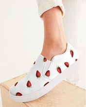 Load image into Gallery viewer, Strawberry Slip On Canvas Shoes