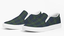 Load image into Gallery viewer, Black Watch Tartan Plaid Slip On Canvas Shoes