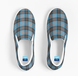 Angus Tartan Plaid Slip On Canvas Shoes