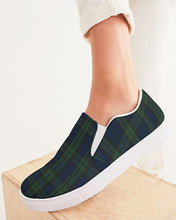 Load image into Gallery viewer, Black Watch Tartan Plaid Slip On Canvas Shoes