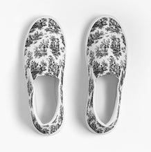 Load image into Gallery viewer, Black Toile Slip On Canvas Shoes