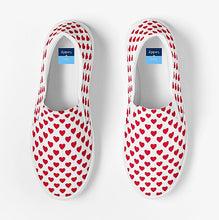 Load image into Gallery viewer, Red Heart Slip On Canvas Shoes