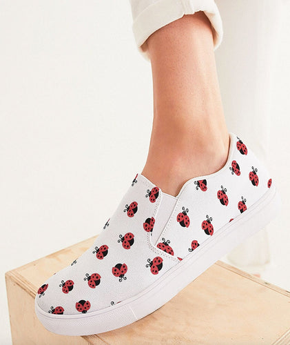 Ladybug Slip On Canvas Shoes
