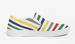 Yachting Stripe Slip On Canvas Shoes