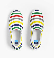 Load image into Gallery viewer, Yachting Stripe Slip On Canvas Shoes