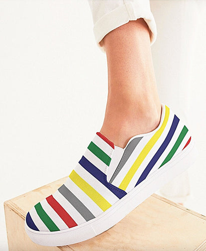 Yachting Stripe Slip On Canvas Shoes